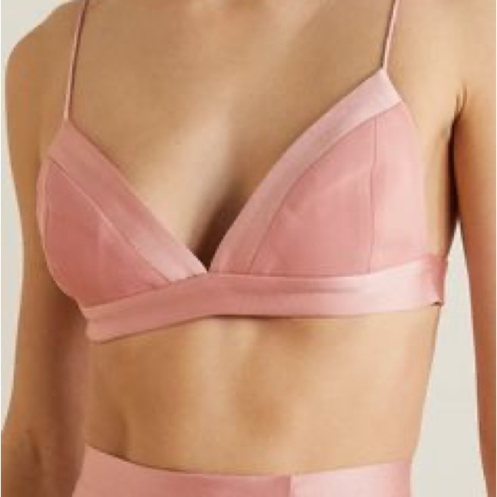 Alex Perry Blush Satin Bralette